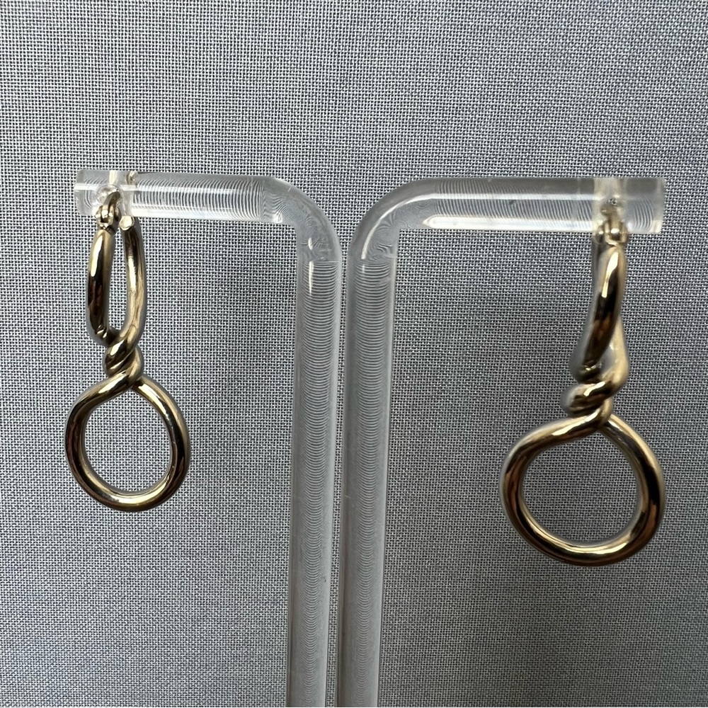 Steel by design twisted dangle earrings - Picture 6 of 6